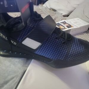 High-Performance Black and Blue Athletic Shoes